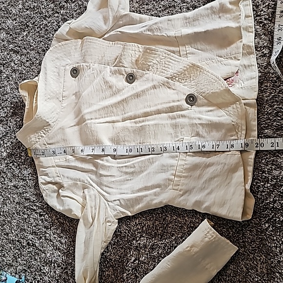 STUNNING FREE PEOPLE ASYMMETRICAL BOHO RUFFLE JACKET - Picture 7 of 10